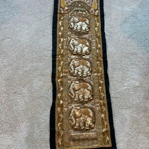 beautiful vintage tapestry - Thai elephant, handmade